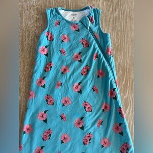 Kyte Baby Hibiscus Blue Floral 1.0 TOG Sleep Sack XL